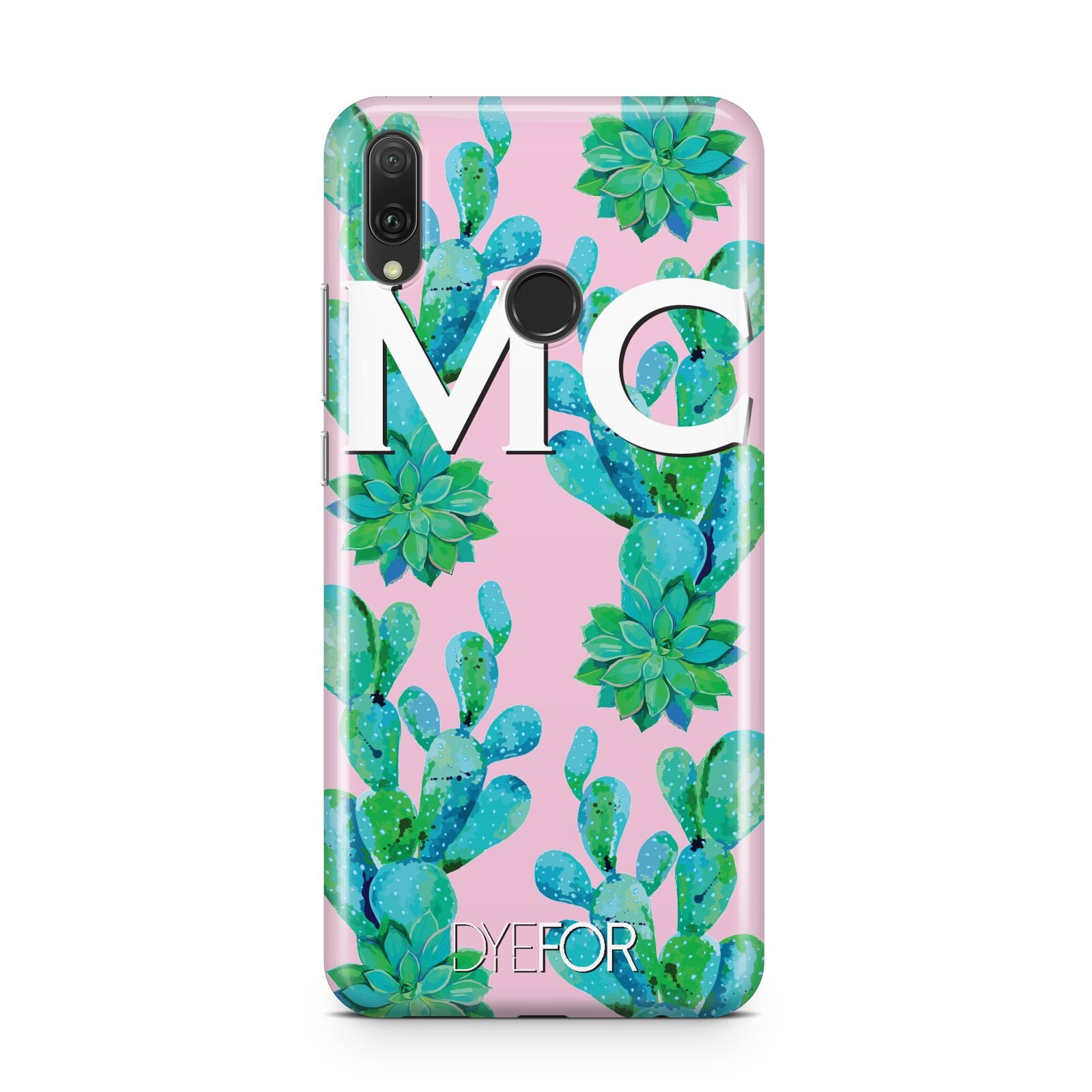 Personalised Tropical Pink Cactus Huawei Y9 2019