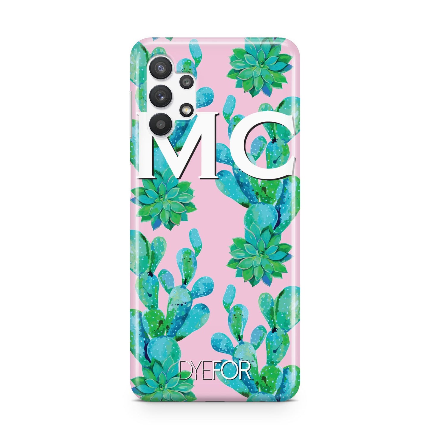 Personalised Tropical Pink Cactus Samsung A32 5G Case