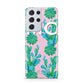 Personalised Tropical Pink Cactus Samsung S21 Ultra Case