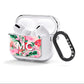 Personalised Tropical Pink Flamingo AirPods Clear Case 3rd Gen Side Image