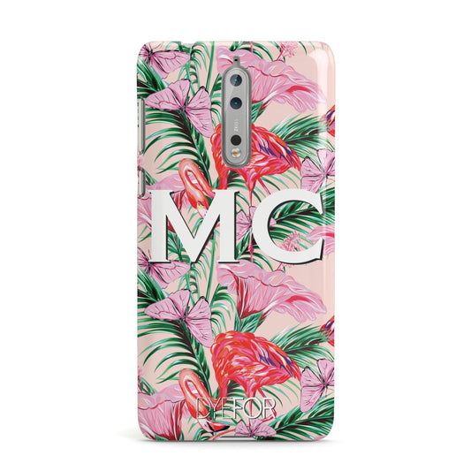 Personalised Tropical Pink Flamingo Nokia Case