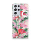 Personalised Tropical Pink Flamingo Samsung S21 Ultra Case