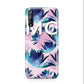 Personalised Tropical Pink Green Abstract Huawei Enjoy 10s Phone Case