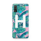 Personalised Tropical Pink and Green Huawei P Smart 2020