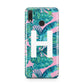 Personalised Tropical Pink and Green Huawei Y9 2019