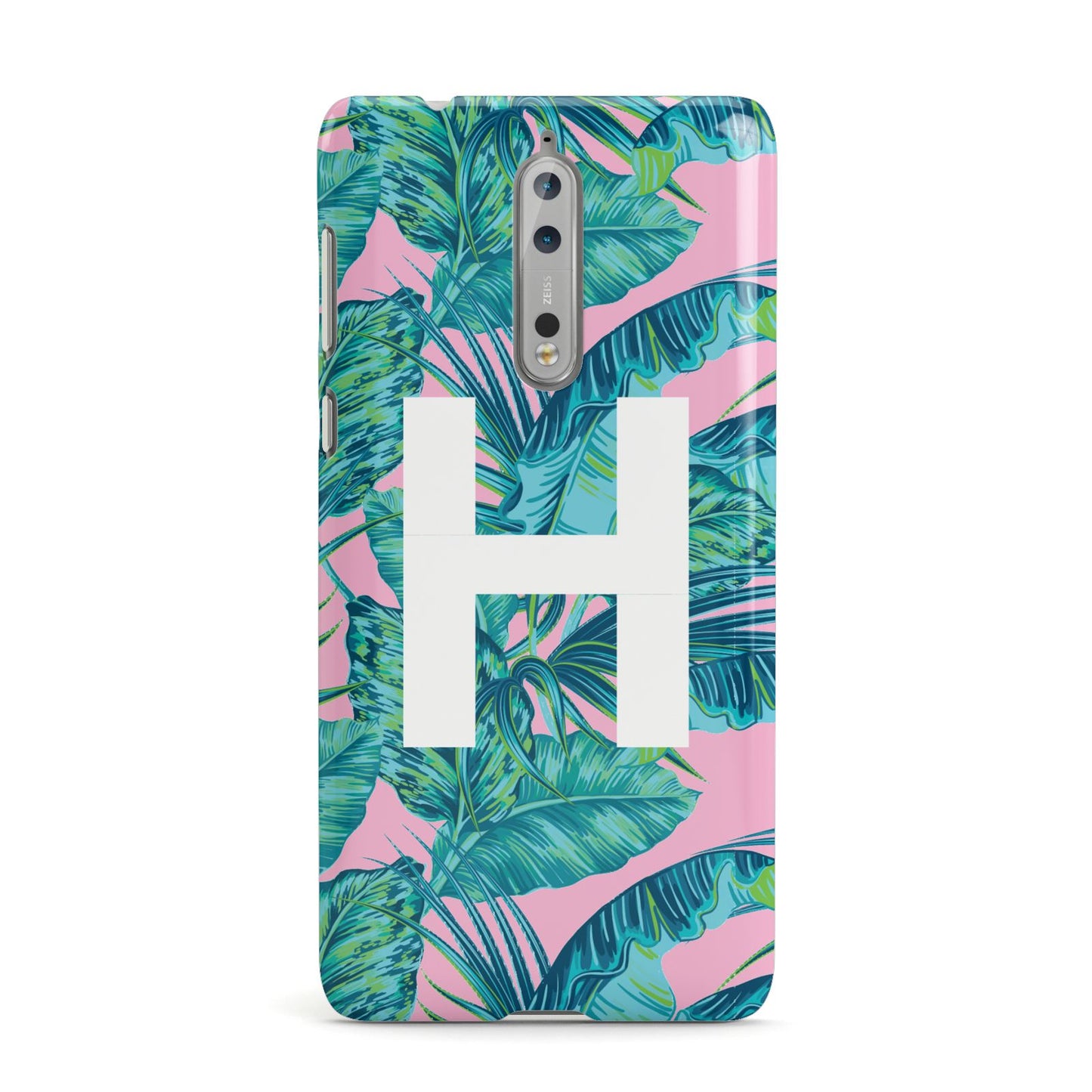 Personalised Tropical Pink and Green Nokia Case
