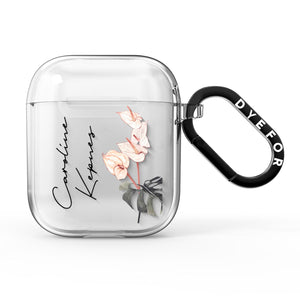 Personalised Tropical Plant AirPods Case