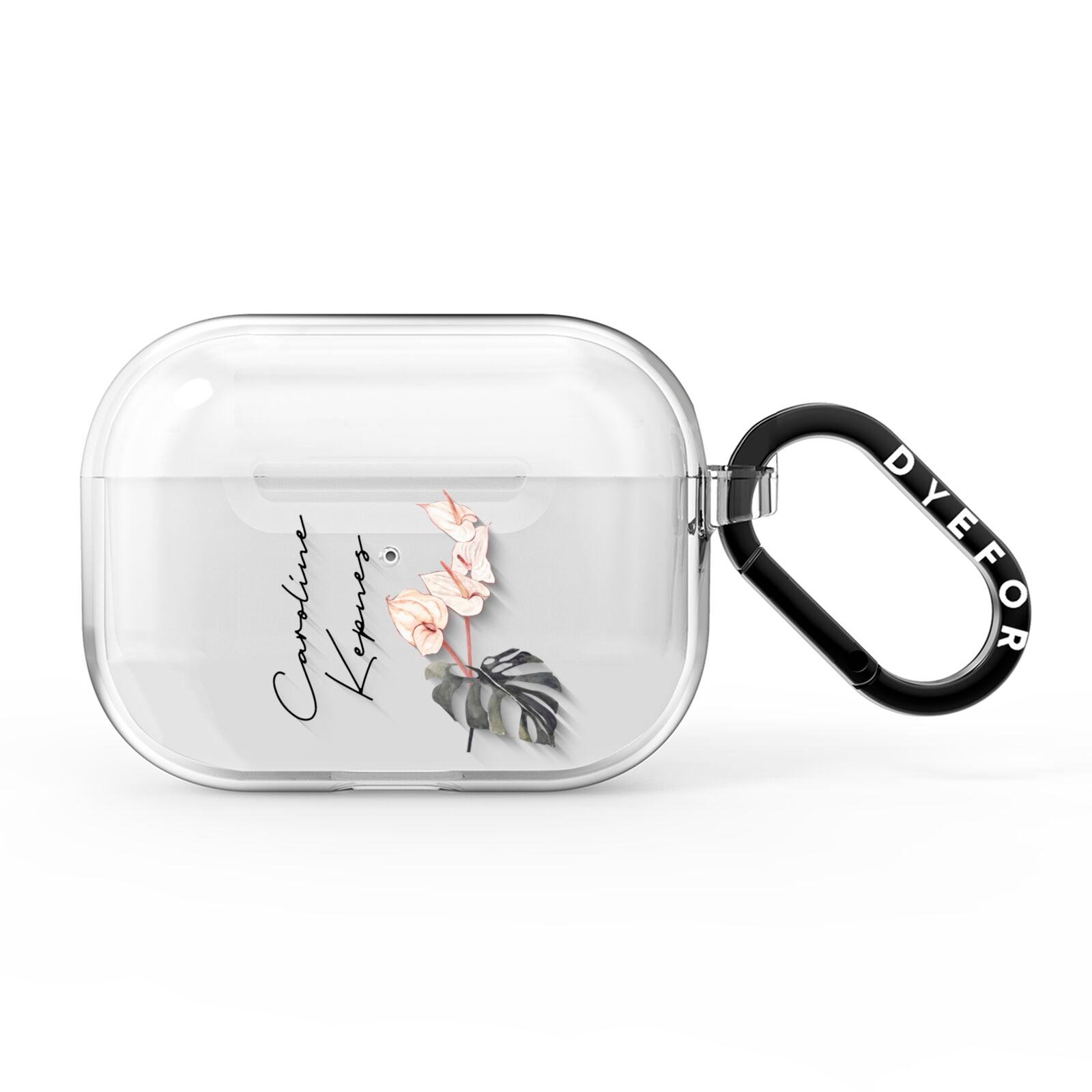 Personalised Tropical Plant AirPods Pro Clear Case