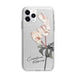 Personalised Tropical Plant Apple iPhone 11 Pro Max in Silver with Bumper Case