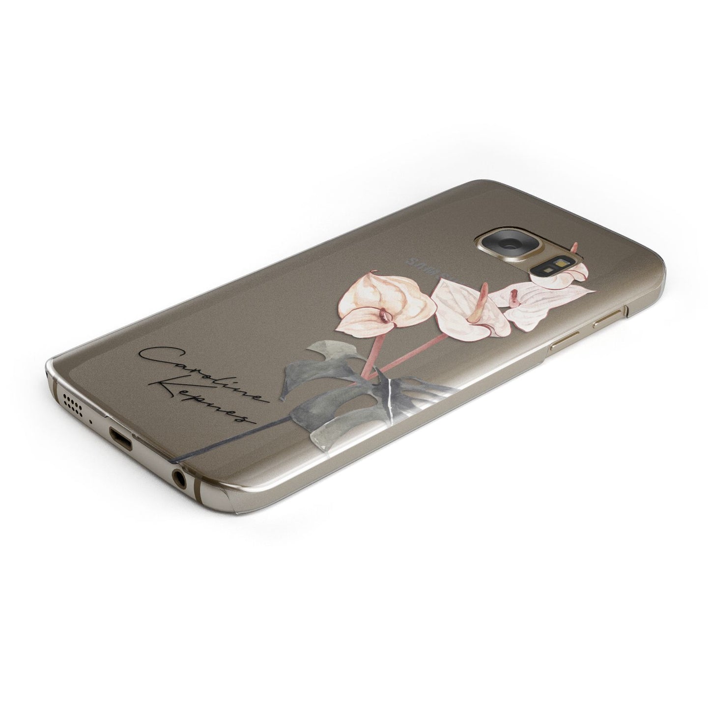 Personalised Tropical Plant Samsung Galaxy Case Bottom Cutout