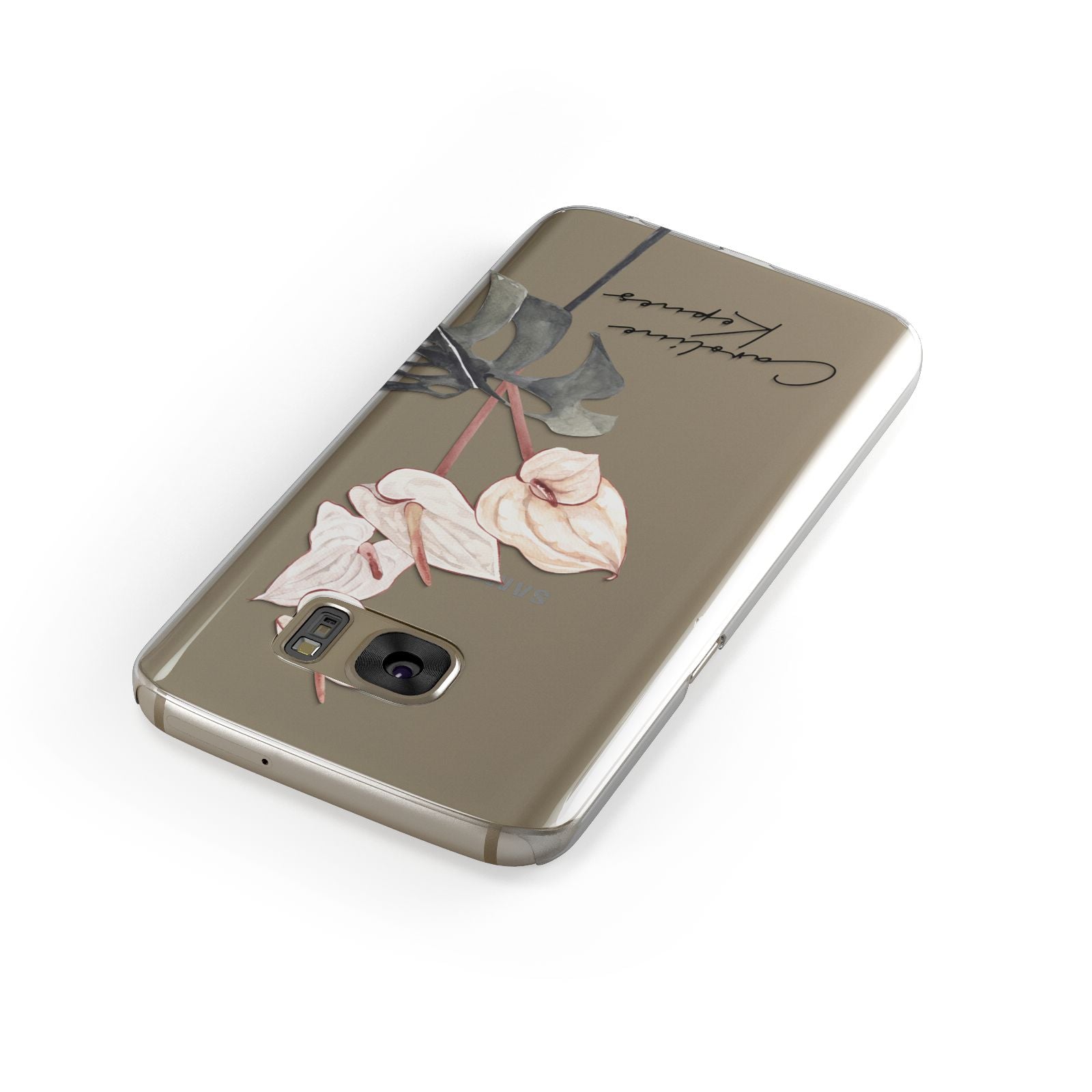 Personalised Tropical Plant Samsung Galaxy Case Front Close Up
