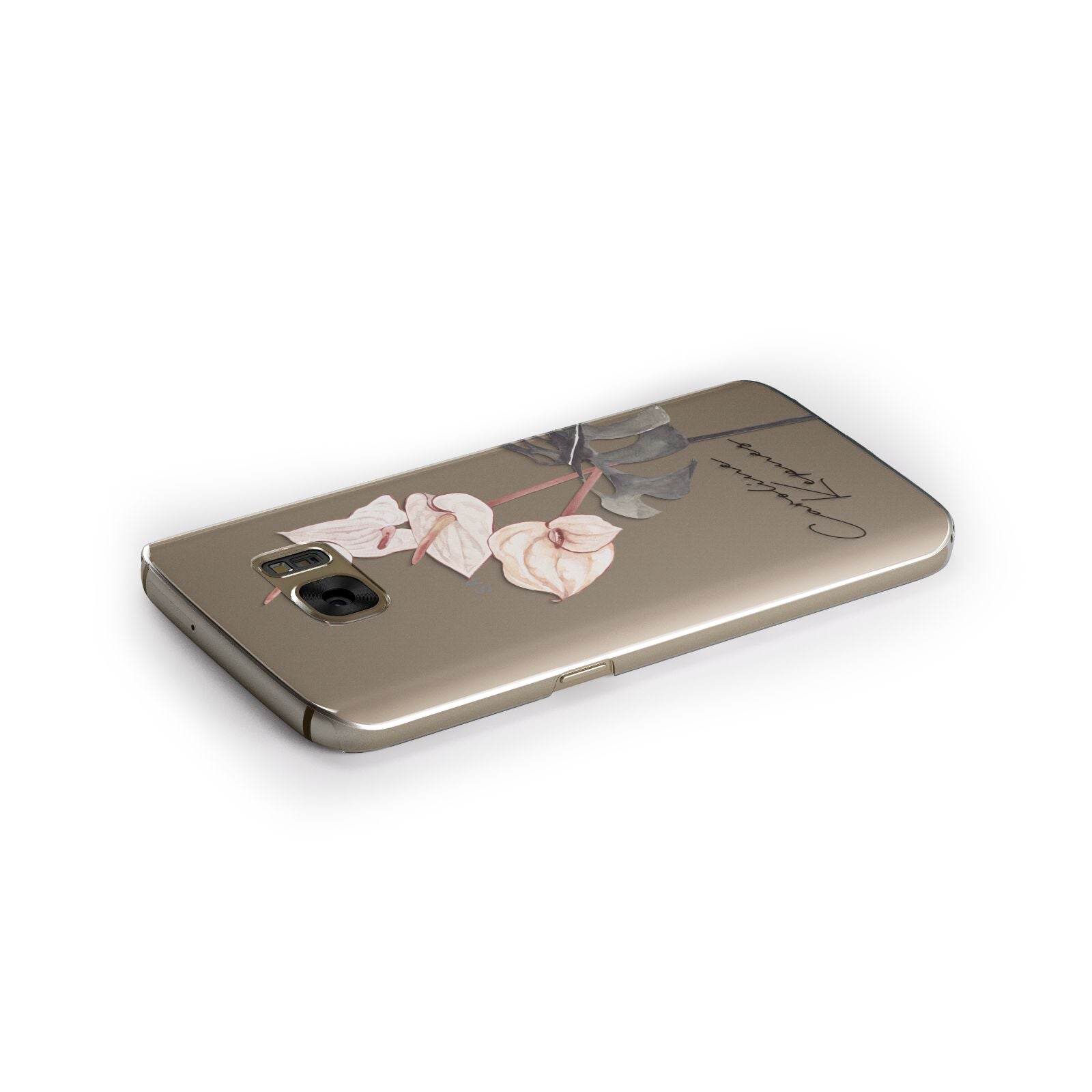 Personalised Tropical Plant Samsung Galaxy Case Side Close Up
