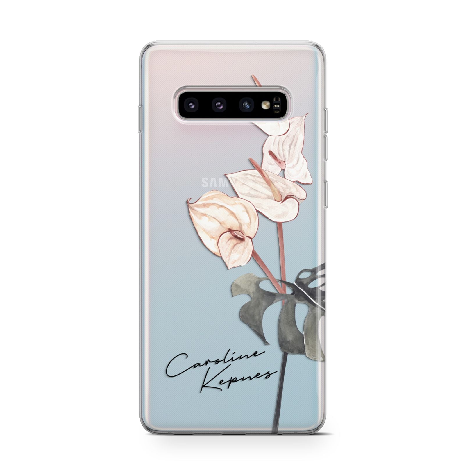 Personalised Tropical Plant Samsung Galaxy S10 Case