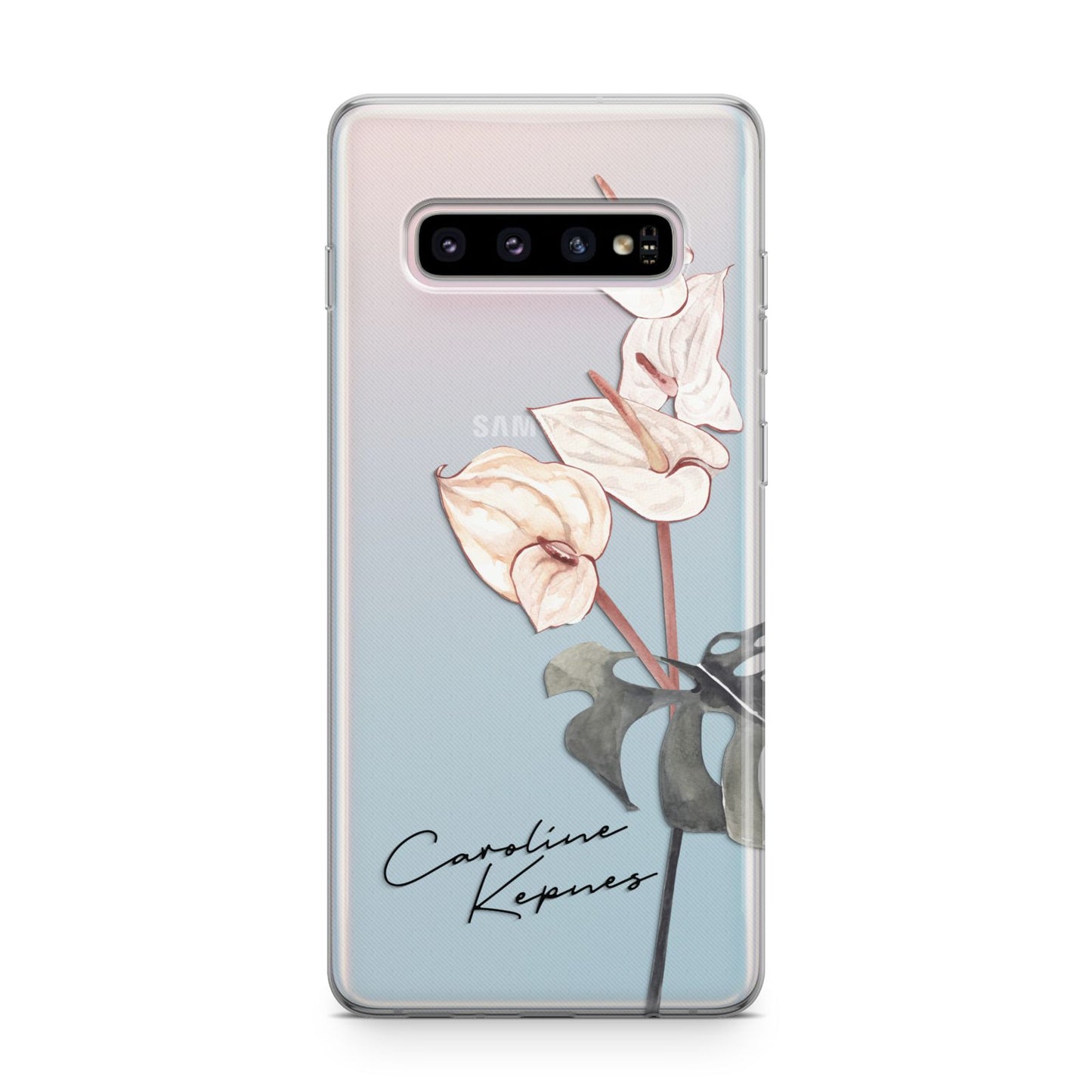 Personalised Tropical Plant Samsung Galaxy S10 Plus Case