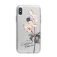 Personalised Tropical Plant iPhone X Bumper Case on Silver iPhone Alternative Image 1