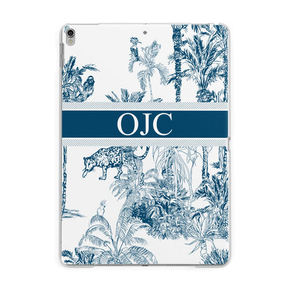 Personalised Tropical Toile Apple iPad Silver Case