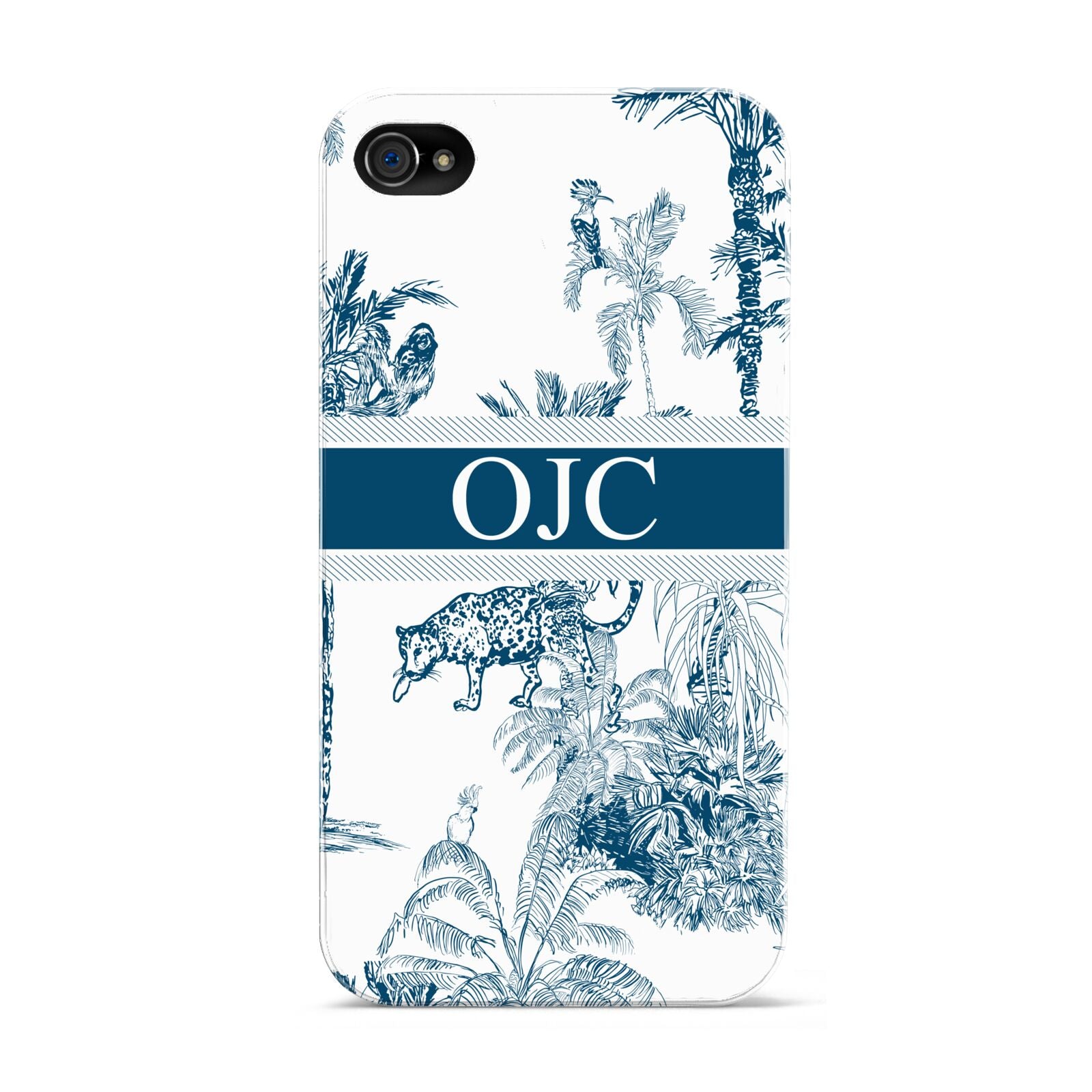 Personalised Tropical Toile Apple iPhone 4s Case