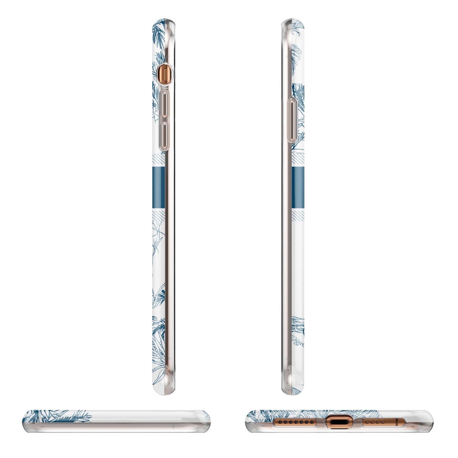 Personalised Tropical Toile iPhone 11 Pro Max 3D Tough Case Angle Images