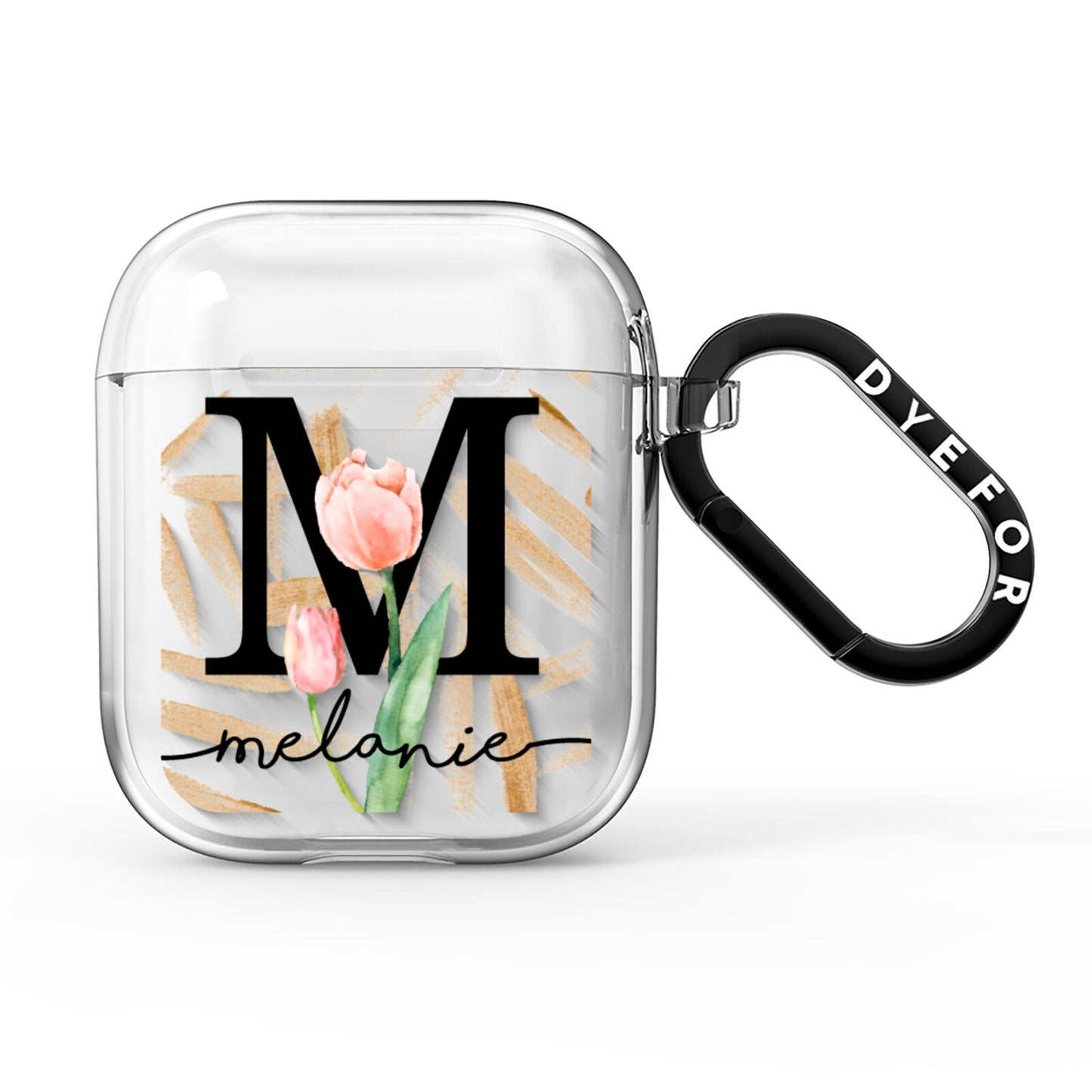 Personalised Tulip AirPods Clear Case