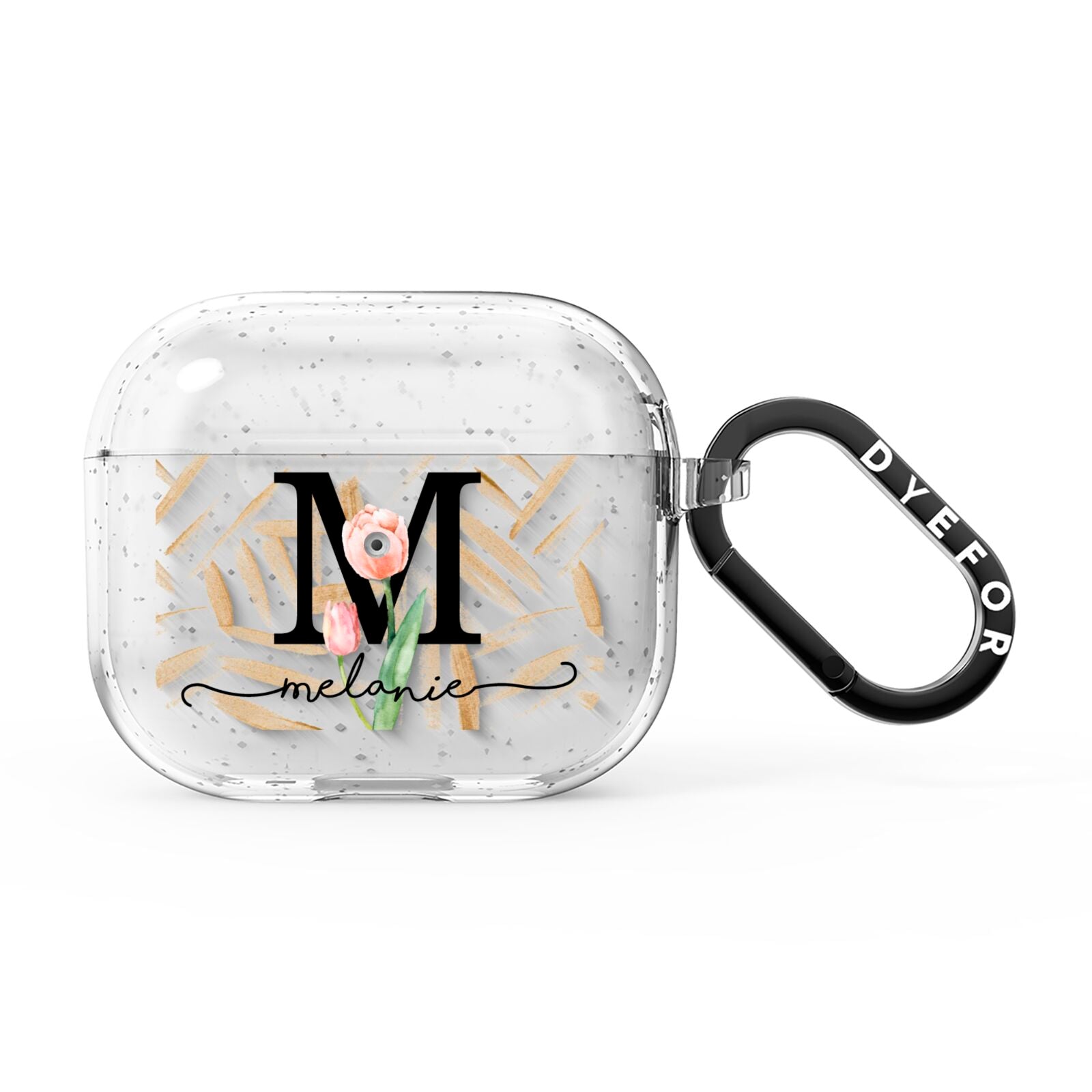 Personalised Tulip AirPods Glitter Case 3rd Gen