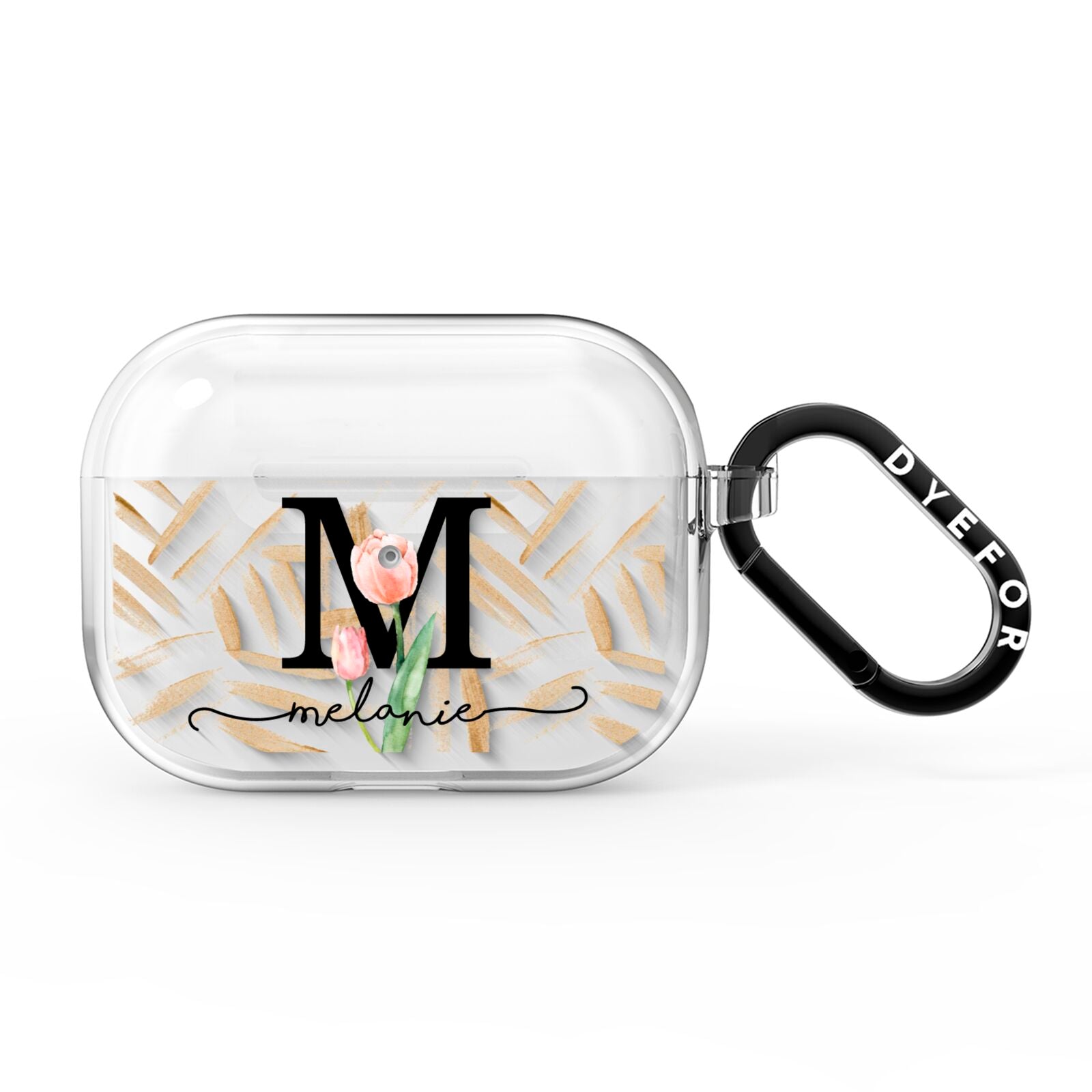 Personalised Tulip AirPods Pro Clear Case