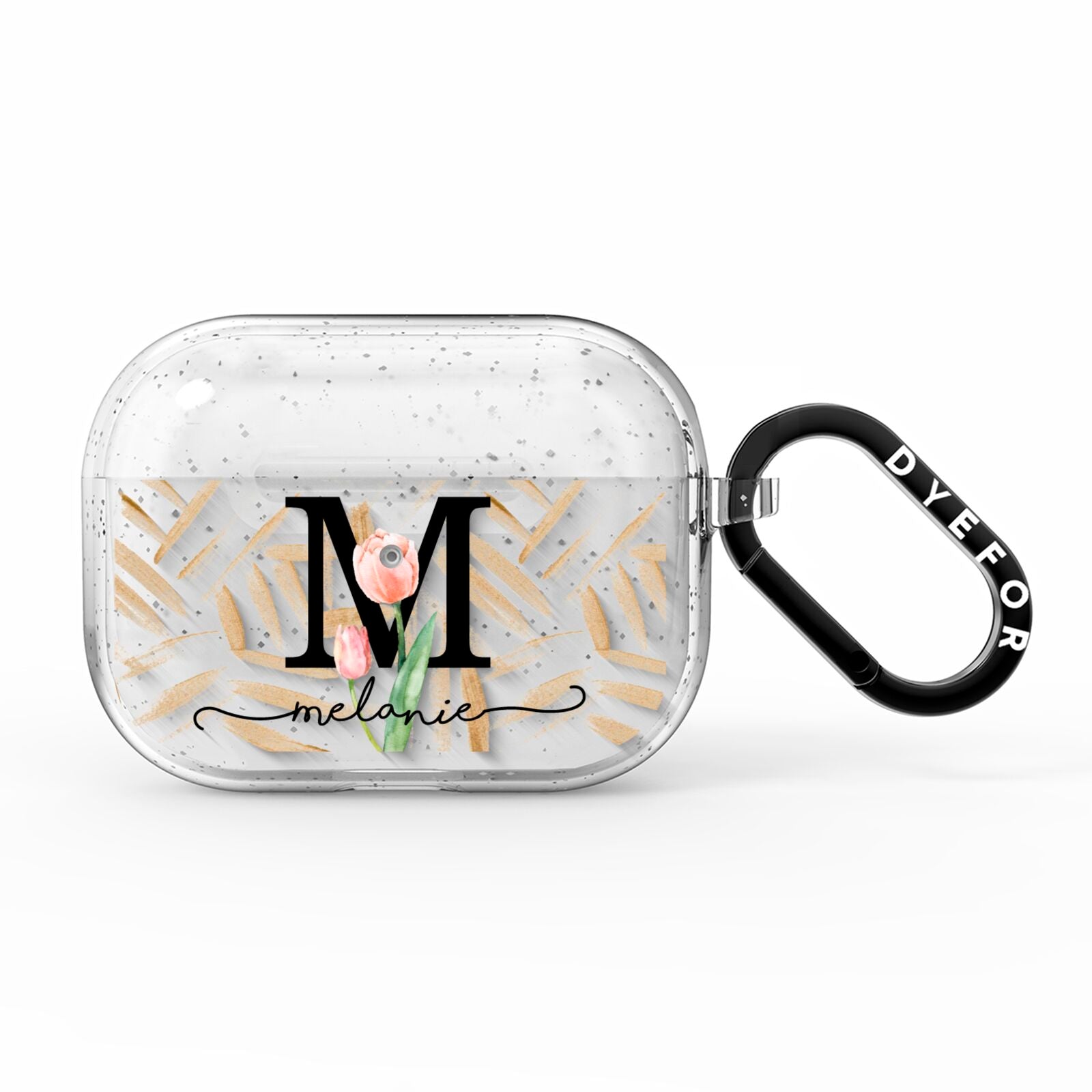 Personalised Tulip AirPods Pro Glitter Case