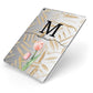 Personalised Tulip Apple iPad Case on Silver iPad Side View