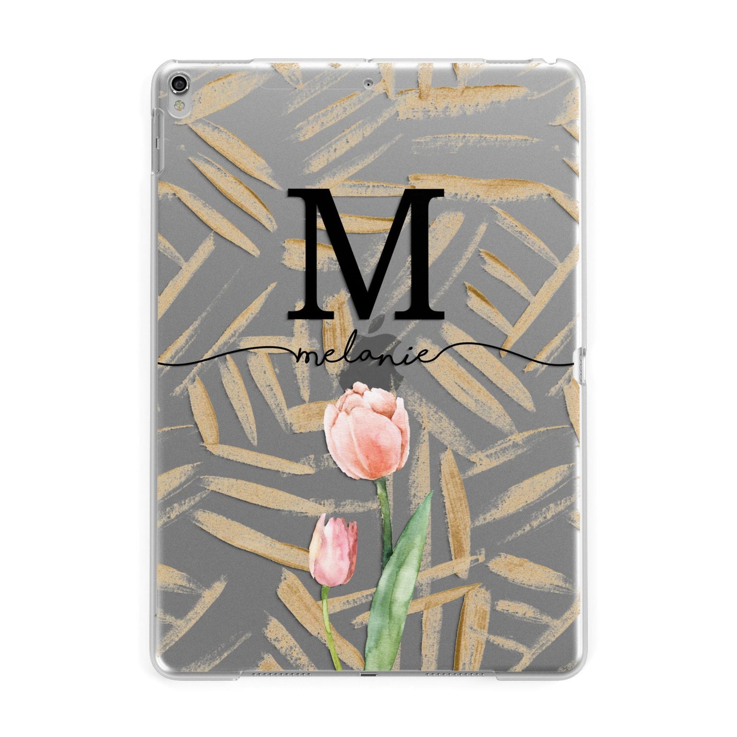 Personalised Tulip Apple iPad Silver Case