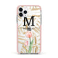 Personalised Tulip Apple iPhone 11 Pro in Silver with Pink Impact Case