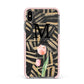 Personalised Tulip Apple iPhone Xs Max Impact Case Pink Edge on Black Phone