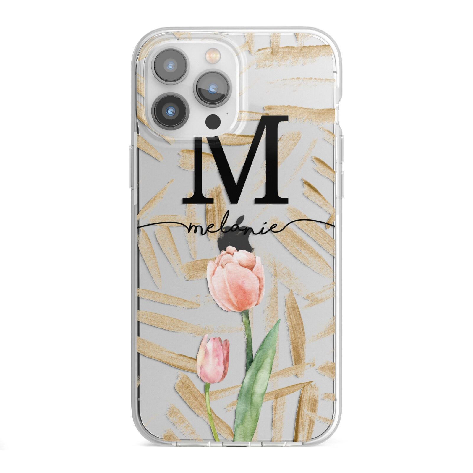 Personalised Tulip iPhone 13 Pro Max TPU Impact Case with White Edges