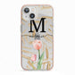 Personalised Tulip iPhone 13 TPU Impact Case with Pink Edges