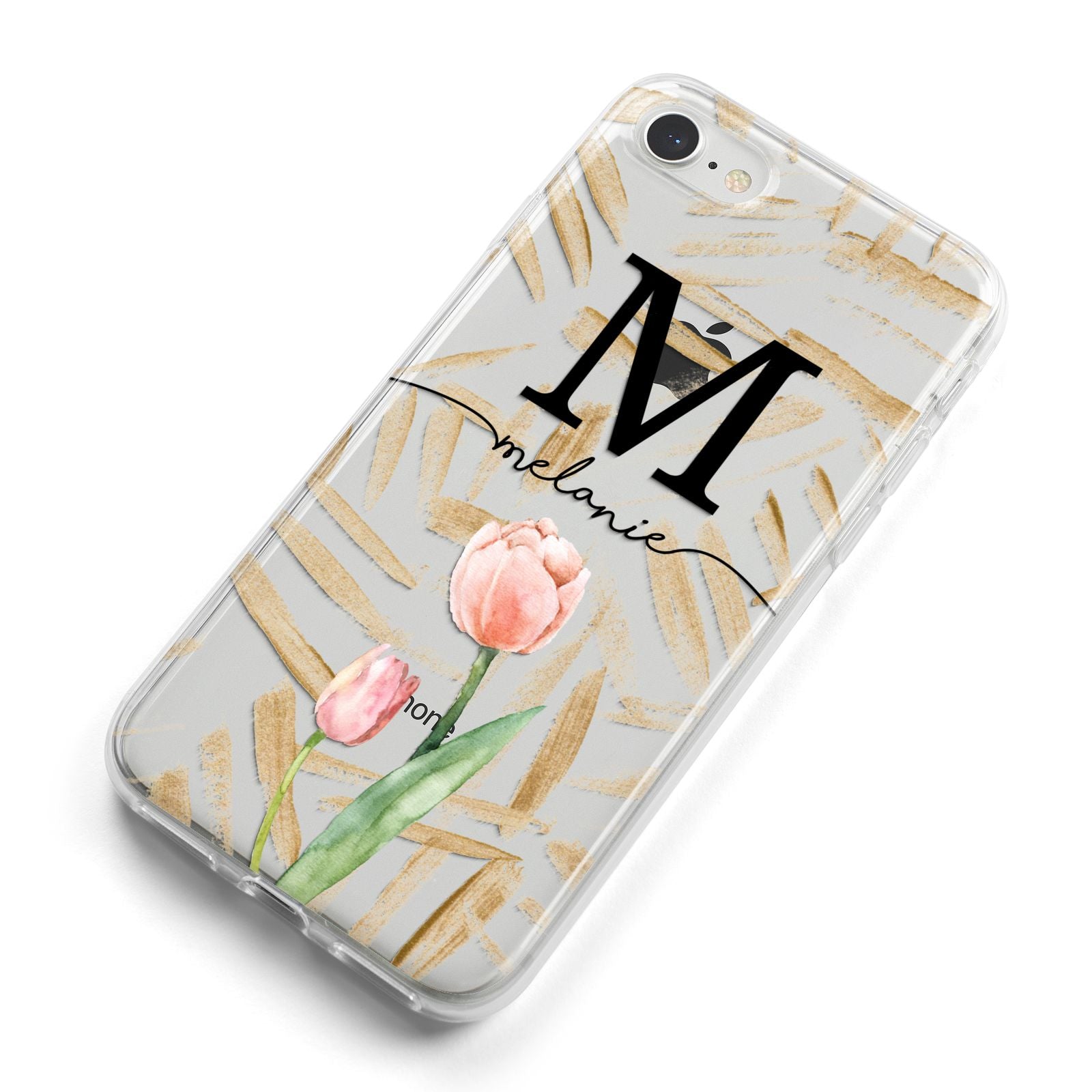 Personalised Tulip iPhone 8 Bumper Case on Silver iPhone Alternative Image