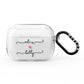 Personalised Two Names For Couples Heart Clear AirPods Pro Clear Case