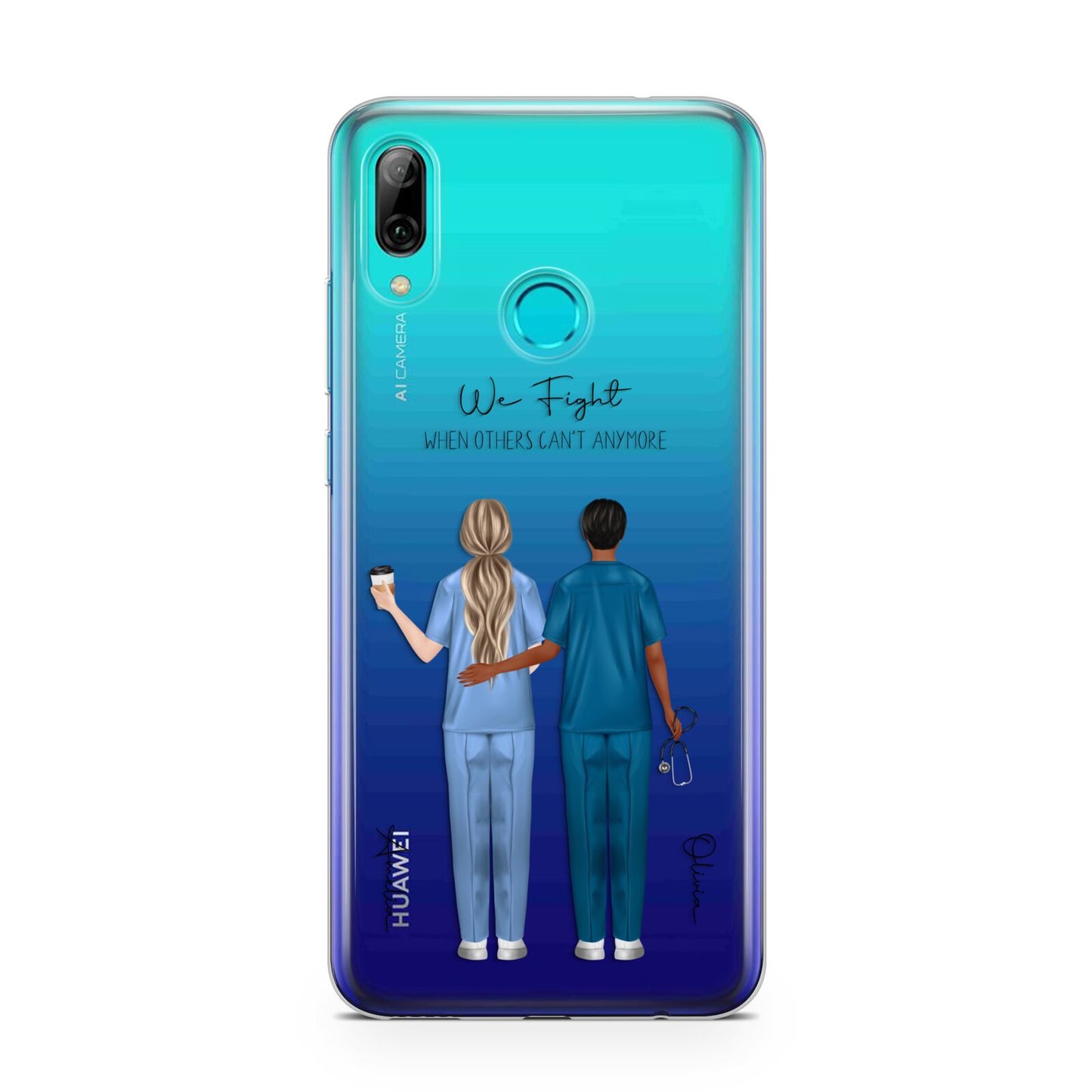Personalised Two Nurses Huawei P Smart 2019 Case