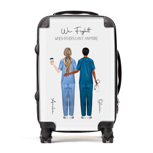 Personalised Two Nurses Suitcase