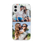 Personalised Two Photos Collage Apple iPhone 11 in White with Bumper Case
