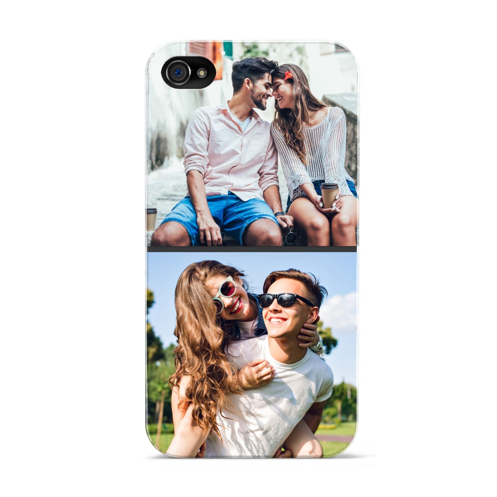 Personalised Two Photos Collage Apple iPhone 4s Case
