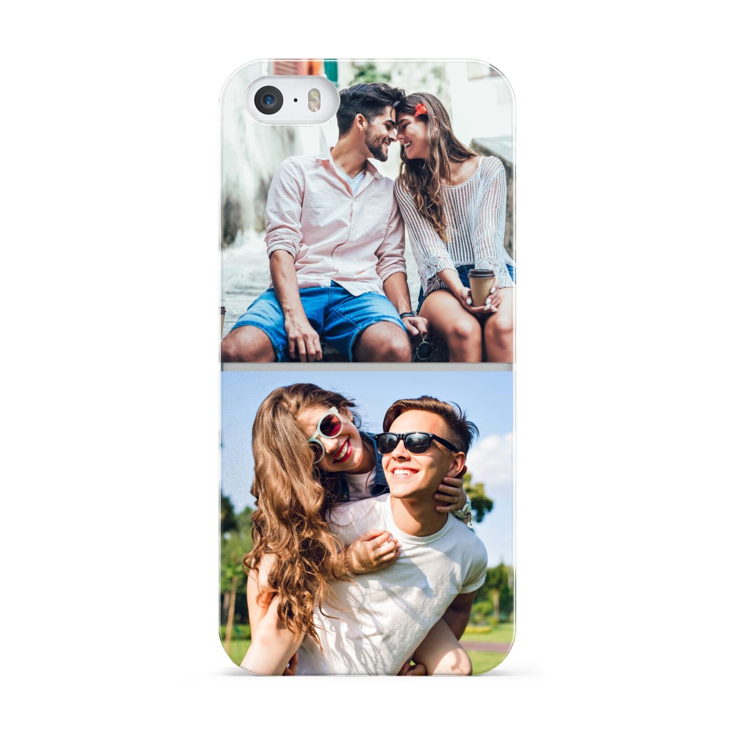 Personalised Two Photos Collage Apple iPhone 5 Case