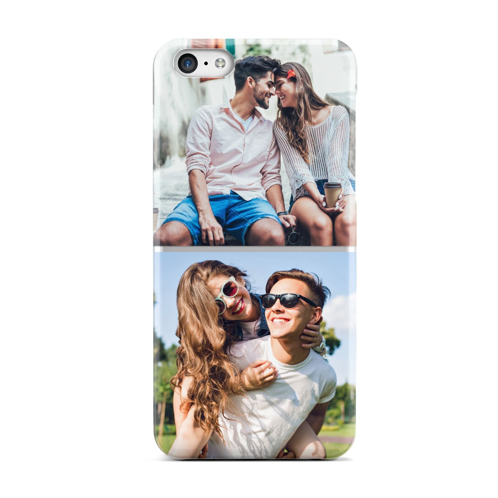 Personalised Two Photos Collage Apple iPhone 5c Case