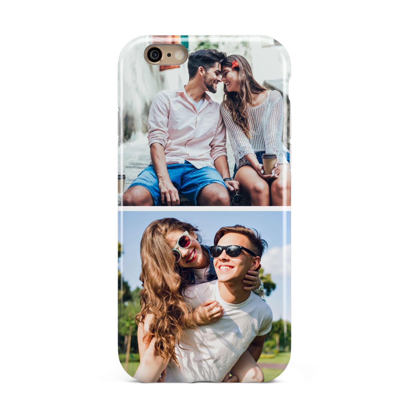 Personalised Two Photos Collage Apple iPhone 6 3D Tough Case