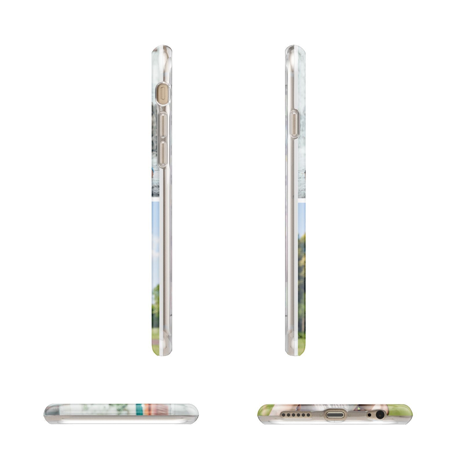 Personalised Two Photos Collage Apple iPhone 6 3D Wrap Tough Case Alternative Image Angles