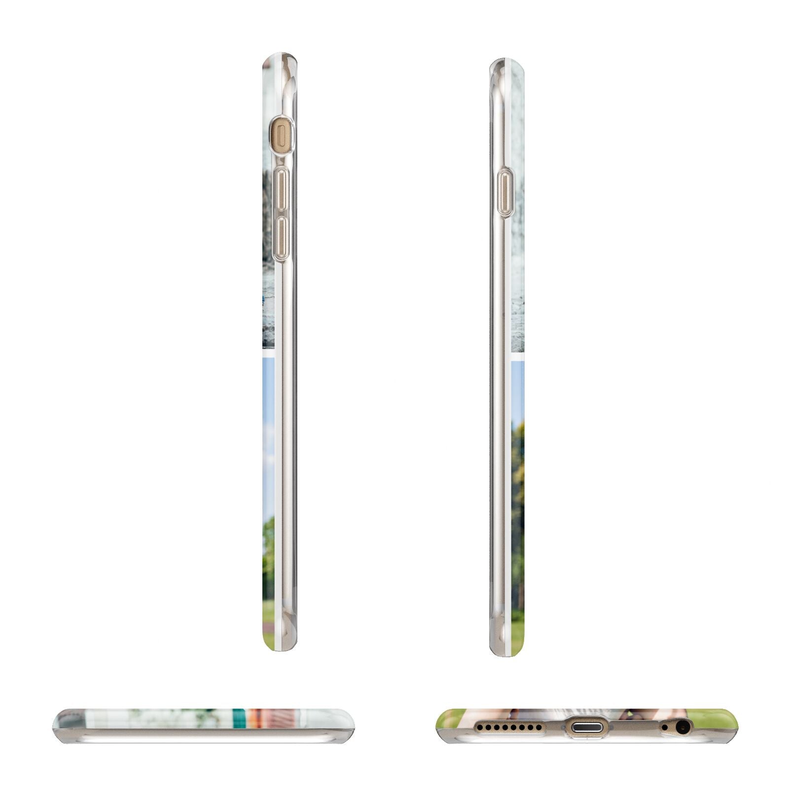 Personalised Two Photos Collage Apple iPhone 6 Plus 3D Wrap Tough Case Alternative Image Angles