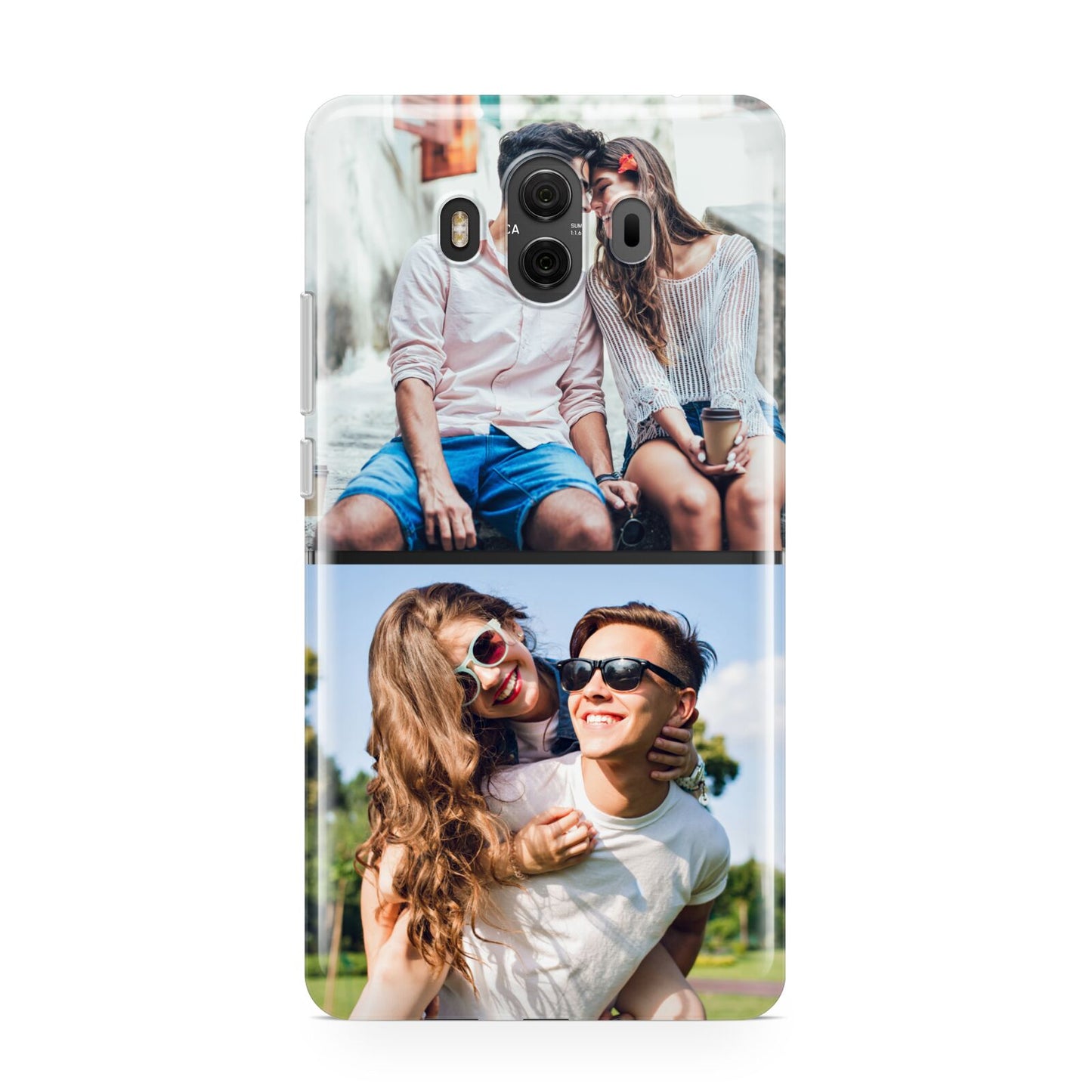 Personalised Two Photos Collage Huawei Mate 10 Protective Phone Case