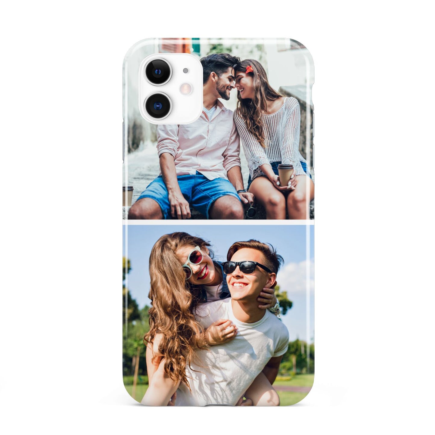 Personalised Two Photos Collage iPhone 11 3D Tough Case