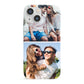 Personalised Two Photos Collage iPhone 13 Mini Full Wrap 3D Snap Case