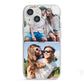 Personalised Two Photos Collage iPhone 13 Mini TPU Impact Case with White Edges