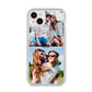 Personalised Two Photos Collage iPhone 14 Plus Clear Tough Case Starlight
