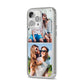 Personalised Two Photos Collage iPhone 14 Pro Max Clear Tough Case Silver Angled Image