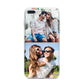 Personalised Two Photos Collage iPhone 7 Plus Bumper Case on Silver iPhone